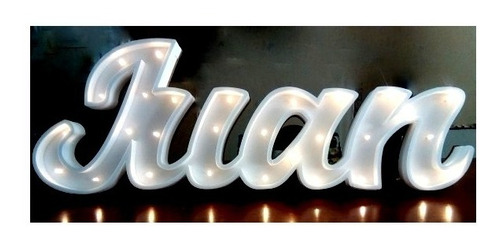 Nombre Luminoso 15 Cm Polyfan Personalizado Luz Tu Nombre