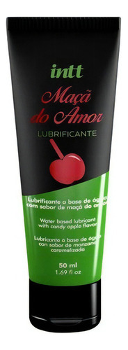 Lubrificante Íntimo Deslizante De Sabor 50ml Intt Cosméticos Sabor Maçã Do Amor