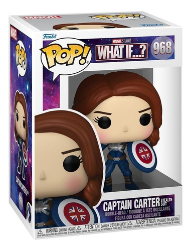 Funko Pop Marvel Studios What If ..? Capitana Carter 968 M4e