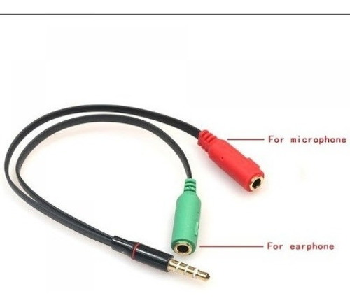 Divisor Microfono Audifono Adaptador 3.5 Mm Audio Ps4 Pc