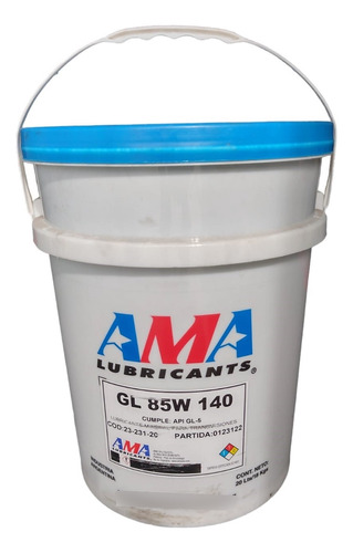 Aceite Ama Transmision Diferencial 85w140 X 20 Litros