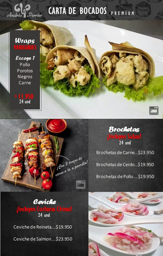 Imagen 6 de 6 de Coctel Salado O Dulce A Domicilio. Canapés Tapaditos Y Otros