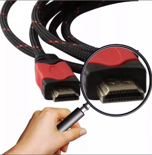 Cable Hdmi A Hdmi Macho Con Malla Hd Para Tv Tdt Ps3 1.5 M