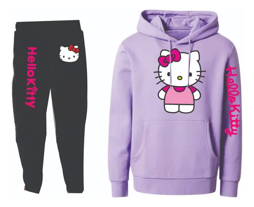 Conjuntos Sudadera Jogger+hoodie Hello Kitty
