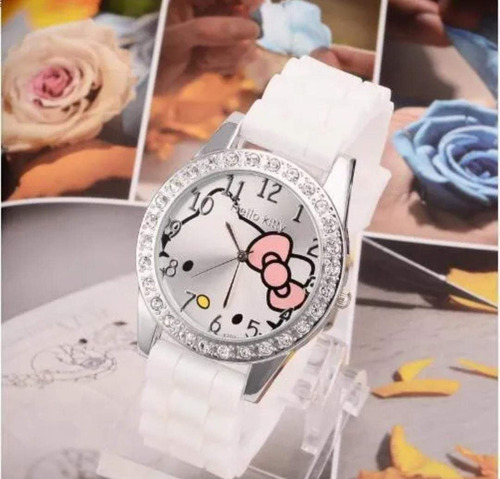 Reloj Análogo Vintage De Hello Kitty Colores Cute