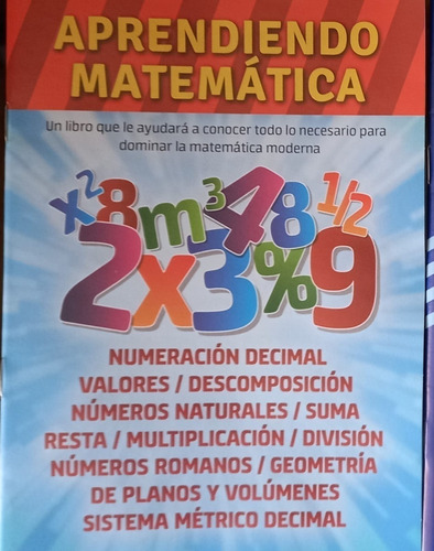 Lote X 30 - Aprendo Matemática Suma Resta División  Plaza