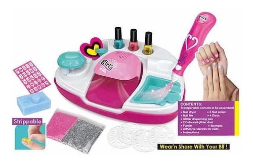 Imagen 2 de 2 de Set De Uñas Para Niñas Cod Mbk-332