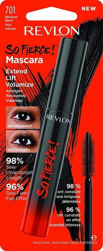 Revlon So Fierce! Big Bad Lash Mascara Blackest Black Waterp Color Transparente