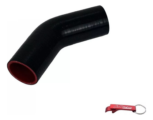 Mangote Silicone Preto 45º 2pol - Beep Turbo