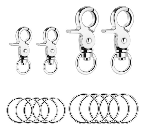 Cobee - Clips De Etiqueta De Perro Con Anillos, 4 Clips De I