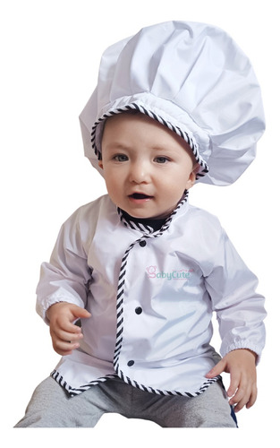Imagen 3 de 5 de Disfraz Chef Cocinero Cocinera Niño Niña Disfraces Temáticos
