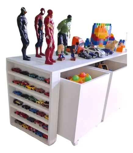 comprar Mesas De Estudo Infantil Com Porta Livro E  Carrinhos 115 Cm