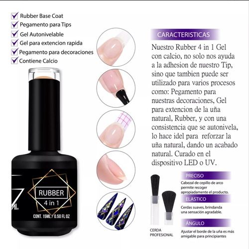 Gel Nivelador Rubber 15ml Color No. 06 Blanco
