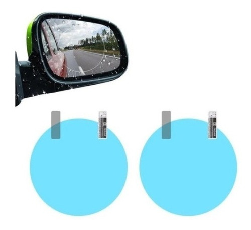 Lamina Par Kit Espejo Retrovisor Anti Lluvia Impermeable