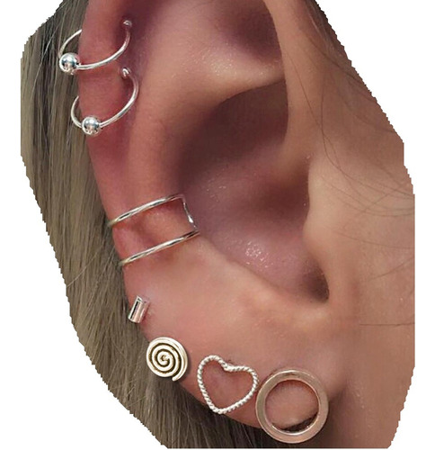 Conjunto Pack Caravanas Ear Cuff Minis