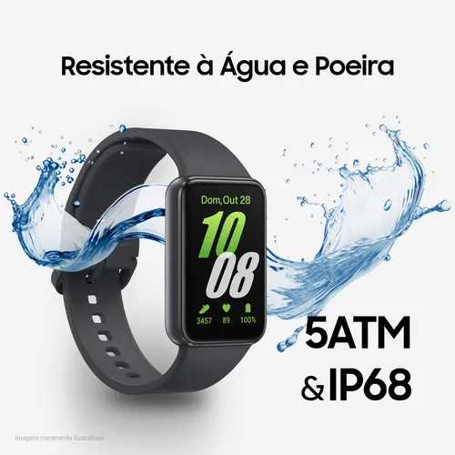 Samsung Smartwatch Galaxy Fit3 Grafite | Frete grátis