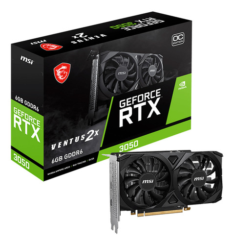 Tarjeta De Video Msi Rtx 3050 Ventus 2x 6g Oc 6gb Gddr6