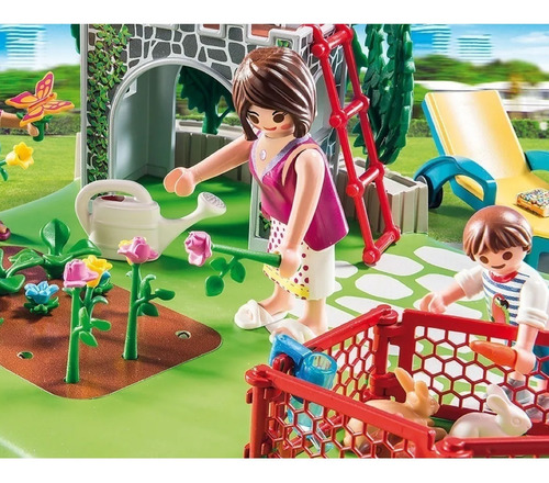 Playmobil 70010 Super Set Familia En El Jardín