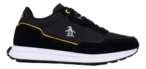 Tenis Penguin Hombre Wells Black/mustard