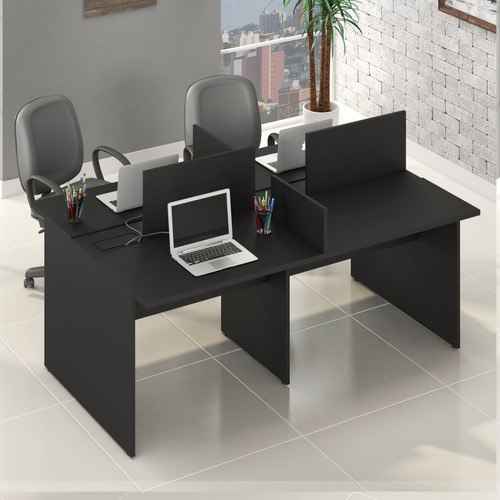 Imagem 2 de 6 de Mesa Escritório Plataforma 4 Lugares 1,80x1,20 Pront Entrega