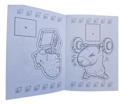 Libro Para Pintar Capibara Con Stickers
