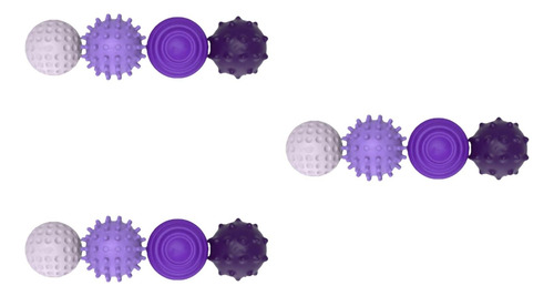Juego De 12 Pelotas Sensoriales 3d Para Niños Y Violeta