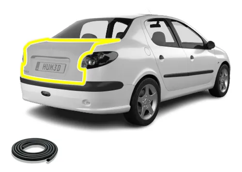 Burlete De Baul Peugeot 206, 5 Puertas, Por Unidad