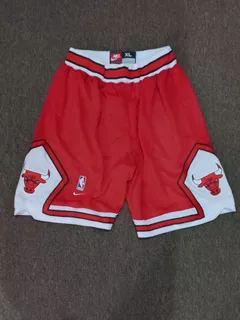 HANJIAJKL Retro Pantalones Cortos de Baloncesto,Chicago Bulls Shorts Baloncesto Uniformes para Fan 