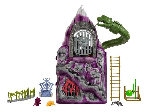 Masters Of The Universe Origins Snake Mountain Playset Hpg41 Color Violeta oscuro