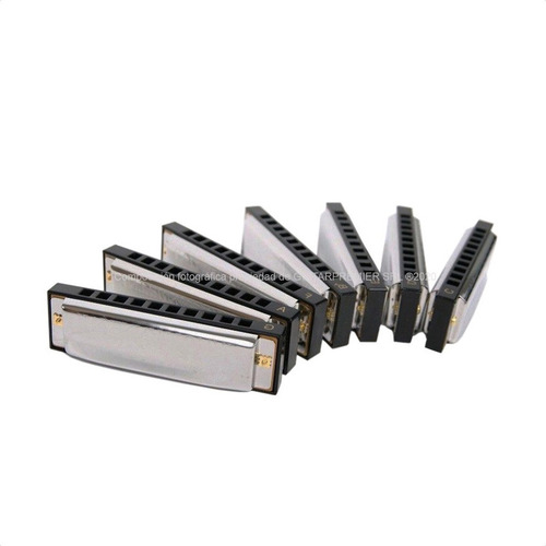 Set Armonicas Hohner Bluesband 7 Tonos Diatonica 20 Voces