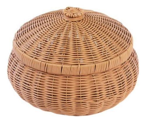 Cesta Em Formato De Abóbora Multiuso, Prática, Com Tampa,