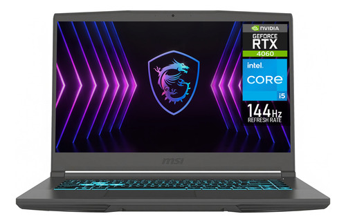 Laptop Gamer Msi Thin 15 Rtx 4060 Core I5 16gb 512gb Gris
