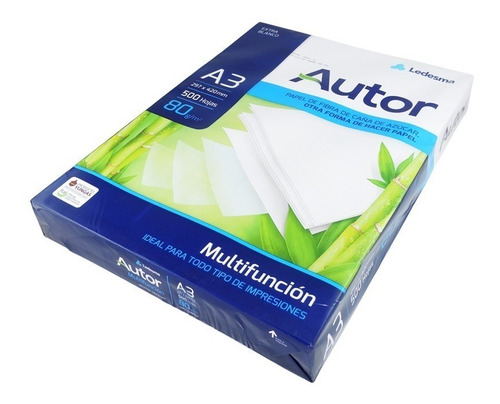Imagen 4 de 6 de Resma A3 80grs Autor Xunidad Distribuidor Oficial Ledesma
