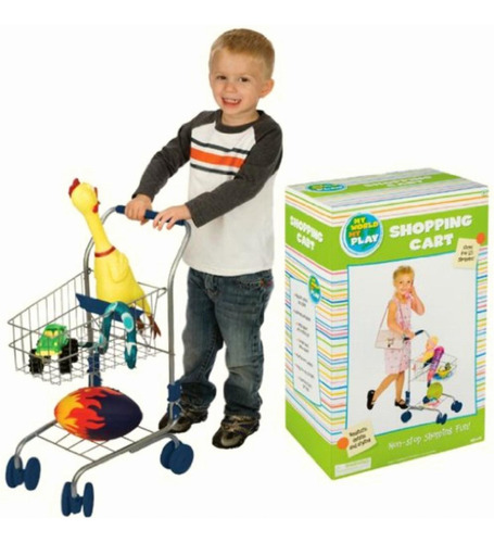 Toysmith Kids' Miniature Shopping Cart