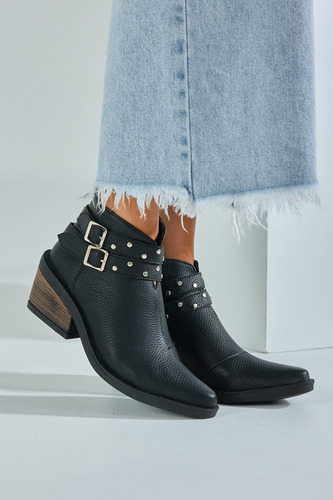 Texanas Charritos Zapatos Botita Botineta Cuero Eco Oferta