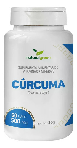 Cúrcuma Antioxidante Antinflamatorio - 60 Capsulas - 500 Mg