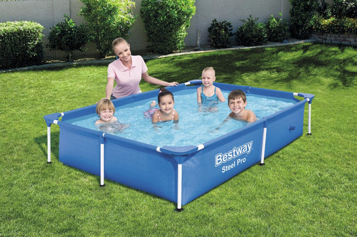 Alberca Estructural Rectangular 221x150cm Bestway 56401 Azul