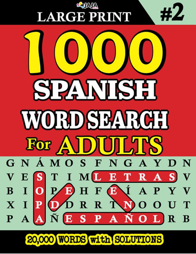 Libro: Búsqueda De 1000 Palabras En Español Para Adultos #2: