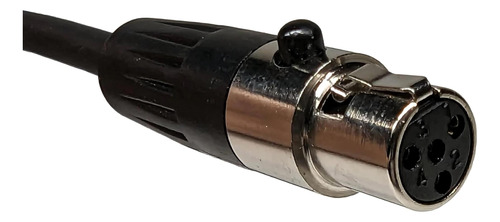 Milestock Ta4f: Conector De 4 Pinos E Cabo Para Shure