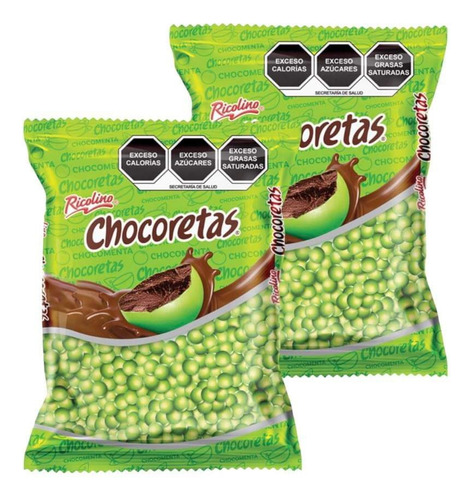 Chocoretas Ricolino Sabor Menta Chocolate Confitado 1kg