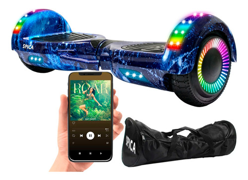 Patineta Scooter Electrica Hoverboard Luz Rgb Parlante Bt