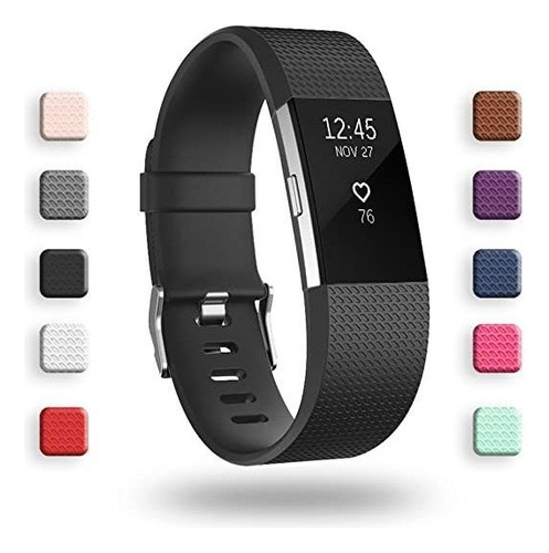 Poy Correas De Repuesto Compatibles Con Fitbit Charge 2, Pu.