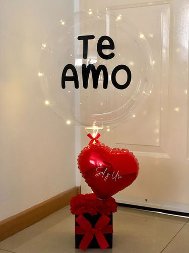 Regalo San Valentin, Aniversario, Cumpleaños - Globos, Flore