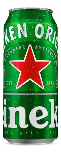 Cerveza Heineken Premium Latón Lager lata 473 mL