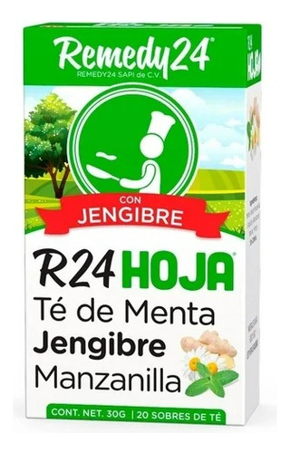 Té Remedy 24 Menta Jengibre Y Manzanilla 20 Pzas