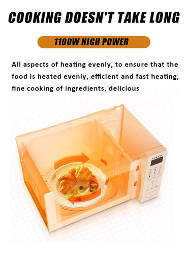 Horno De Microondas 20 Lts Acero Inox Espejo 220v 1100w