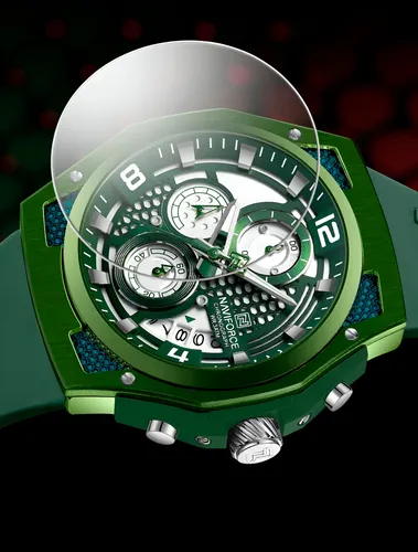 Reloj Naviforce Deportivo Nf8051t Goma Hombre + Estuche