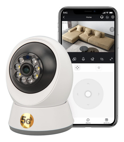 Cámara Panorámica De 360 Grados Hd 1080p Home Security 5g Du