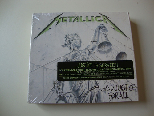 Metallica Cd Triplo - Metallica - Y justicia para todos - Imp