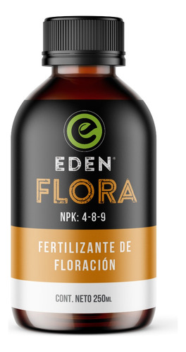 Fertilizante Eden Flora Potasio Fósforo Floración 250cc